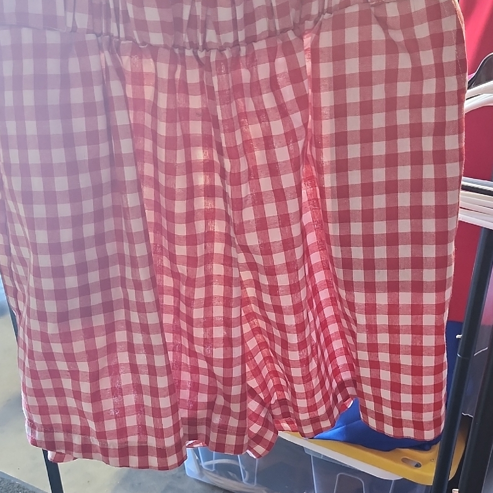 Stylish Red Checkered Women's A-Line Shorts
